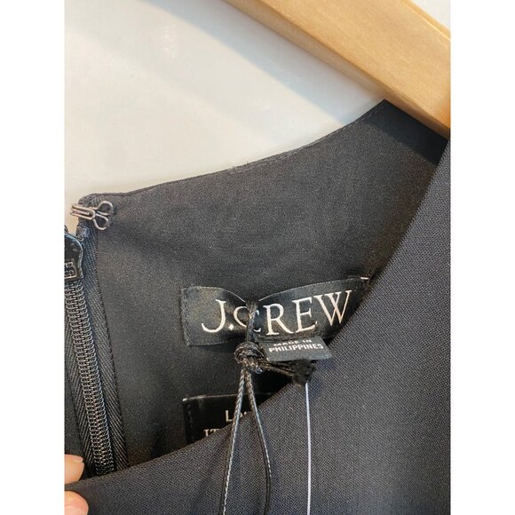 J. Crew New Resume Dress in Italian Wool Blend Size 2 Black Sheath Workwear New - Picture 8 of 12